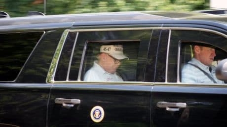 Donald Trump caught wearing reading glasses in rare moment