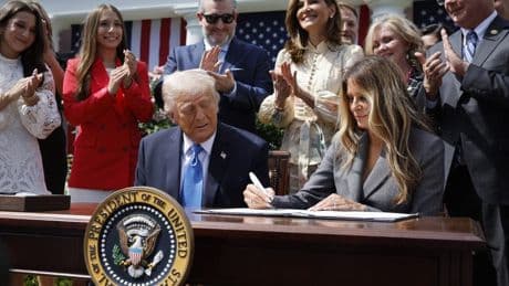 Trump hails cooperative effort at anti-revenge porn bill signing: 'Bipartisanship is still possible'