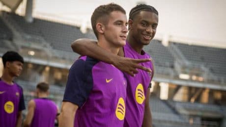 Así ha sido el primer entrenamiento del Barça en Seúl