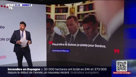 Rencontre Zelensky/Poutine: "Je plaide pour Genève", a déclaré Emmanuel Macron
