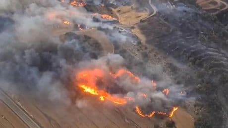La chispa de una cosechadora inició el incendio de la Segarra