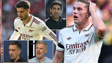 Gary Neville and Jamie Carragher clash over Arsenal's £63m signing Viktor Gyokeres - as pundits debate which forward Mikel Arteta will trust in the Gunners' biggest matches