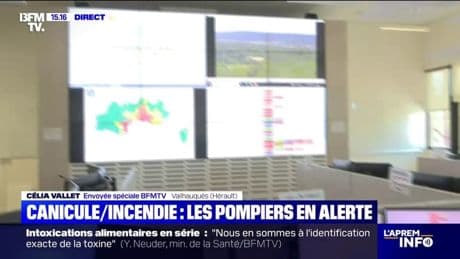 Face à la vigilance orange canicule, les pompiers se préparent à des départs de feu dans l'Hérault