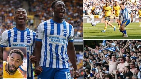 Wolves 0-2 Brighton: Danny Welbeck scores from spot as Brighton boost European qualification hopes with assured win over Wolves