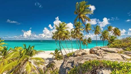 Gorgeous English-speaking island with white sandy beaches and bargain hotels