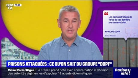 Prisons attaquées: "Il faut prendre en considération le périmètre extérieur et familial" des agents, signale Arnaud Schade (FO Justice)