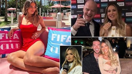 Ex-Liverpool star Loris Karius' glamorous TV presenter wife Diletta Leotta dazzles on the opening night of the Club World Cup in Miami