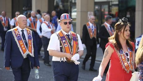 Hundreds march on Glasgow's streets for VE Day Orange Walk