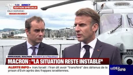 Emmanuel Macron: "Notre objectif à tous, c'est que l'Iran ne se dote pas de l'arme nucléaire"