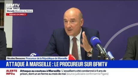 Attaque au couteau à Marseille: "C'est le réceptionniste de l'hôtel qui a été blessé", indique Nicolas Bessone, procureur de la République de Marseille