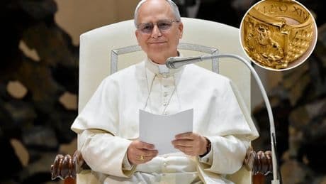 Así es el anillo del Pescador que llevará el papa León XIV durante su pontificado