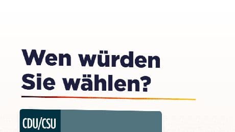 Sonntagsfrage - Keine Mehrheit mehr