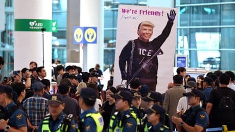 Trump says foreign workers are &#8216;welcome&#8217; after ICE raid in Georgia targets hundreds of South Koreans
