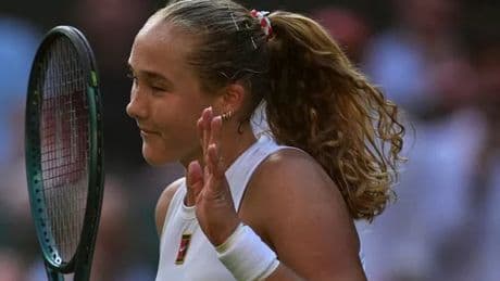 Wimbledon star's Centre Court debut ends in bizarre fashion as she forgets score