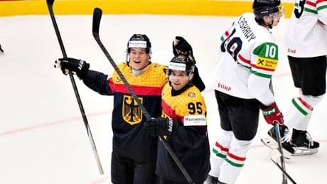 Eishockey-Nationalmannschaft: Torfestival auch ohne Stützle: DEB siegt zum WM-Auftakt