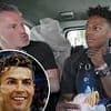 Jamie Carragher accuses IShowSpeed of 'using' Cristiano Ronaldo before the former Liverpool star and the YouTuber go comically head to head on the pitch