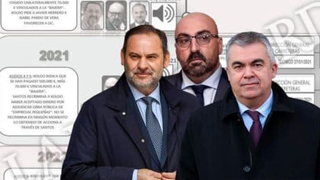 La UCO desliza hacia el seno del PSOE la trama de corrupción a través de cuatro indicios