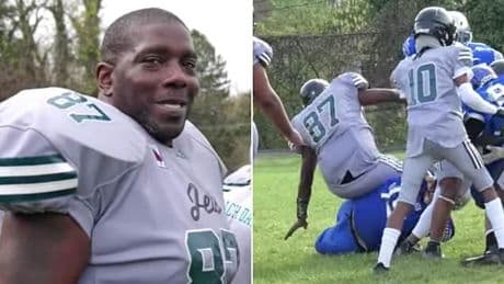 Wannabe football player, 60, becomes latest to suffer serious injury in new viral '37U' league