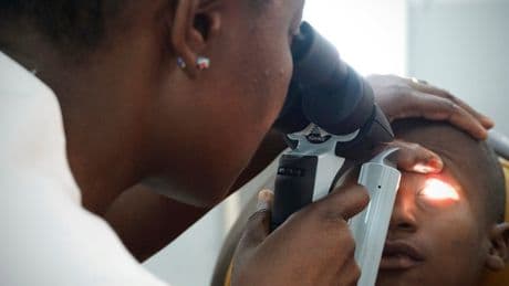 Burkina Faso's only eye doctor for children sees the trauma of both play and conflict