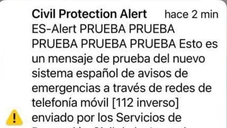 Protecció Civil programa cuatro ensayos del sistema Es-Alert en Catalunya