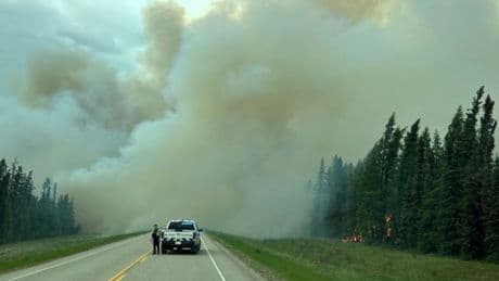 Alberta community of Peers evacuating due to wildfire in Yellowhead County
