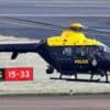 Police helicopter in near miss with US fighter jet