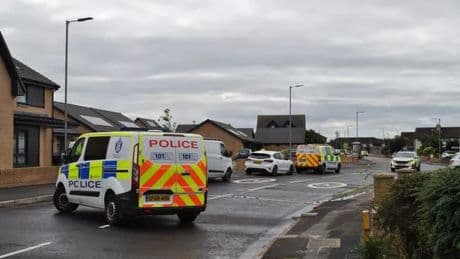 Police officer rushed to hospital after 'attempted murder' in Scots town