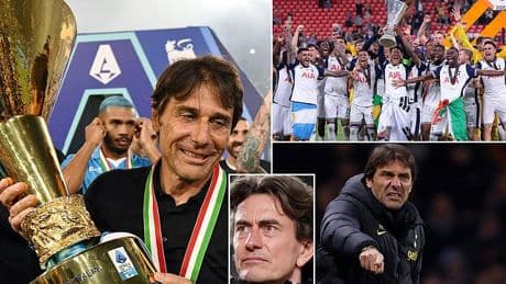 Antonio Conte aims another dig at Tottenham days after former club controversially sacked Ange Postecoglou and replaced him with Thomas Frank