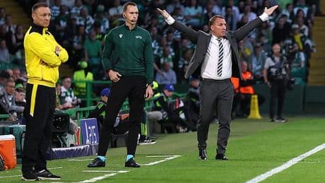 Brendan Rodgers on Celtic fans chanting 'Sack the Board': I don't know any board that gets sacked. It is normally the manager!