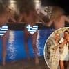 Mamma Mia! star Georgina Castle strips totally NAKED as West End actress goes skinny dipping during her very wild hen-do in Mykonos - but what will her very famous father say?