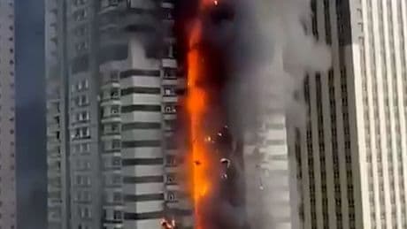 Großbrand in Dubai - Über 3000 Menschen gerettet