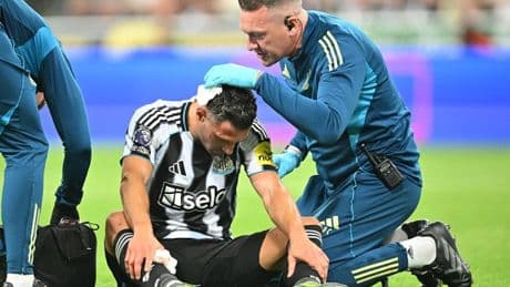 Joelinton, Sandro Tonali and Fabian Schar injury updates from Eddie Howe
