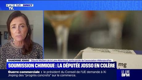 Sandrine Josso, députée Modem et porte-parole de l'association "M'endors pas", demande "l'application du décret" sur la prise en charge des victimes de soumission chimique