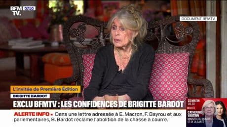 "Ça va très bien": Brigitte Bardot parle de son état de santé dans son premier entretien face caméra depuis plus de 10 ans accordé à BFMTV