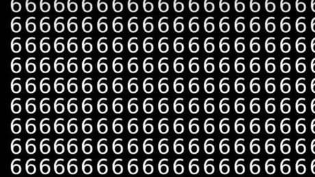 Only 1 in 100 people people can find the hidden number in rows of 6s in seconds