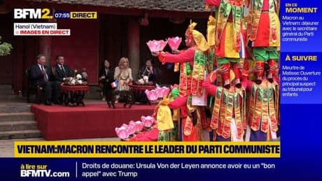 Vietnam: Emmanuel Macron rencontre le leader du Parti communiste