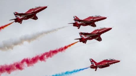Red Arrows flight path: Where and when to see today’s display
