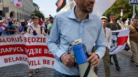 He Left a Belarus Prison 132 Pounds Lighter, but Just as Outspoken