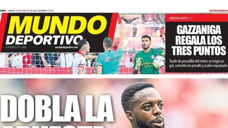 Portada de hoy de la Edición Bizkaia-Araba de Mundo Deportivo