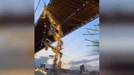 Dos cadetes continúan hospitalizados en Nueva York tras la colisión del buque con el puente de Brooklyn