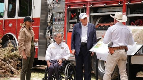 Trump Visited Flood Sites in Texas