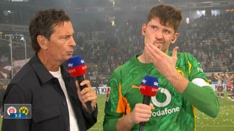 Kobel bei Sky - BVB-Torwart während TV-Interviews beworfen
