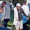 Aaron Rodgers reunited with his 'grandma' at Lake Tahoe golf tournament... but there's still no sign of his mystery wife