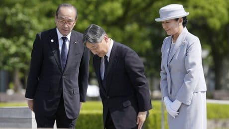 Japan's royal couple mourn A-bomb victims ahead of Hiroshima's 80th anniversary