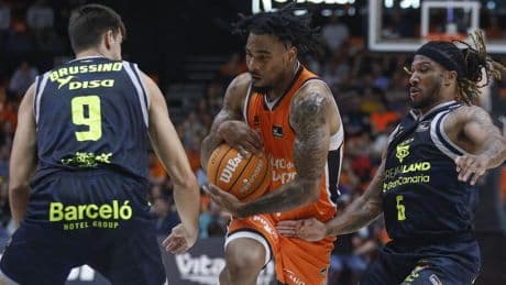 86-79: Montero y Badio remontan al Gran Canaria y asientan al Valencia como tercero