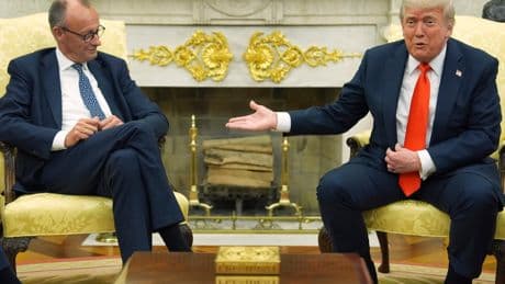 Trump makes Second World War joke about Germany re-arming during Merz meeting