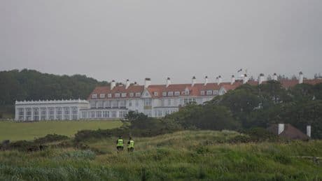 Seeing yellow: Massive police presence highly visible ahead of Trump's visit to Scotland