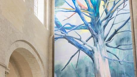 A Fontevraud, Romain Bernini dissémine des yeux et des regards