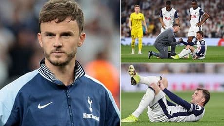 Tottenham dealt injury blow with James Maddison 'a doubt for pre-season' after star suffered a season ending knee problem