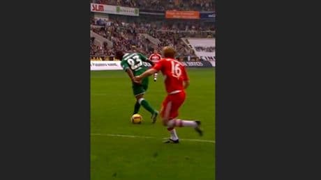 Ein Klassiker aus  2009 - Grafite blamiert Bayern mit Hackentor
